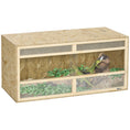 Load image into Gallery viewer, Reptile Terrarium Vivarium Habitat w/ Transparent Sliding Doors, Breathable Mesh, for Lizards, Horned Frogs, Snakes and Chameleons, 100 x 47 x 47cm