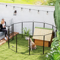 Load image into Gallery viewer, Dog Pen, 12 Panel Puppy Pen, Steel Dog Playpen, for Medium Breeds, 100cm Tall, Black