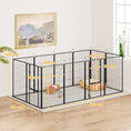 Load image into Gallery viewer, Dog Pen, 12 Panel Puppy Pen, Steel Dog Playpen, for Medium Breeds, 100cm Tall, Black