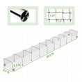 Load image into Gallery viewer, Extra Long Chicken Run, 354" x 39" Galvanized Steel Chicken Tunnel with Nylon Netting, 10 Arches, Flat Roof Poultry Enclosure for 10-15 Chickens or Ducks, Backyard Farm Yard, Silver
