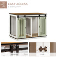 Load image into Gallery viewer, Dog Crate Furniture for Large Dog, Double Dog Cage for Small Dogs with Divider, Sliding Doors - White