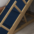 Load image into Gallery viewer, PawHut Dog Ramp, Adjustable 4 Height Pet Ramp, Foldable Wooden Dog Stairs with Non-slip Mat for Small to Large Dogs to Get on High Bed or Sofa Couch, Natural Wood Finish