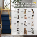 Load image into Gallery viewer, PawHut Dog Ramp, Adjustable 4 Height Pet Ramp, Foldable Wooden Dog Stairs with Non-slip Mat for Small to Large Dogs to Get on High Bed or Sofa Couch, Natural Wood Finish