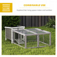 Load image into Gallery viewer, Rabbit Hutch Outdoor, Foldable Guinea Pig House, Portable Rabbit Run, Chicken Cage, Duck Coop with Openable Top, for 3 Bunnies, Ducks, Chickens, 110 x 105 x 50 cm