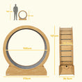Load image into Gallery viewer, Cat Treadmill, Cat Exercise Wheel, 39.4 inch Kitten Running Wheel with Brake, Carpeted Runway for Exercise - Natural Wood Finish