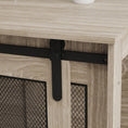 Load image into Gallery viewer, Dog Crate Furniture, Dog Cage End Table with Sliding Door, Pet Kennel for Extra Large Breeds, 118 x 75.5 x 82cm, Walnut Brown