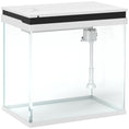 Load image into Gallery viewer, Fish Tank, 26L Glass Aquarium with Filter System, LED Lights, Water Pump, Betta Fish Tank for Goldfish, Shrimps, White