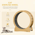 Load image into Gallery viewer, PawHut Cat Wheel for Indoor Cats, 30 Inch Cat Exercise Wheel, Cat Treadmill with Brake, Cat Running Wheel for Fitness & Healthy, Natural