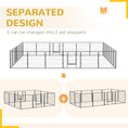Load image into Gallery viewer, Dog Playpen, Wide 31.5"W Heavy-Duty Metal Puppy Play Pen, Pet Exercise Fences for Outside and Indoor, DIY Design with Door for Medium Dogs, 24 Panels, 31.5"H