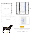 Load image into Gallery viewer, PawHut Dog Playpen 24 Panel 31.5 Inch Height, Dog Fence with Lockable Door for Indoor/Outdoor Use, DIY Shape Pet Playpen for Small and Medium Dogs, 15.7' x 15.7' x 2.6'