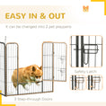 Load image into Gallery viewer, Dog Playpen, Wide 31.5"W Heavy-Duty Metal Puppy Play Pen, Pet Exercise Fences for Outside and Indoor, DIY Design with Door for Medium Dogs, 24 Panels, 31.5"H