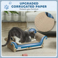 Load image into Gallery viewer, Cat Scratcher, 2-in-1 Cat Scratching Board with Catnip, Cardboard Lounge for Indoor Cats