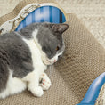 Load image into Gallery viewer, Cat Scratcher, 2-in-1 Cat Scratching Board with Catnip, Cardboard Lounge for Indoor Cats