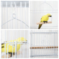 Load image into Gallery viewer, Bird Cage with Perches, Food Bowls, Swing, Parrot Cage for Budgie, Parakeet, Small Bird, 46.5 x 35.5 x 92cm, White