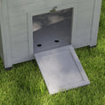 Load image into Gallery viewer, PawHut Duck Coop, Wooden Duck House, Outdoor Small Animal House with Openable Roof, Double Doors, Removable Base for 1-3 Ducks, Light Gray