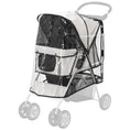Load image into Gallery viewer, Dog Stroller Rain Cover, Cover for Dog Pram Stroller Buggy w/ Rear Side Entry