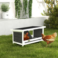 Load image into Gallery viewer, Chicken Nesting Box, 2 Compartments Wooden Nesting Boxes, Chicken Coop Accessories with Asphalt Roof for Indoor Outdoor Use, Up to 2 Hens