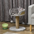 Load image into Gallery viewer, Small Cat Tree with Scratching Post, Perch, Toy Ball, Cat Tower for Indoor Cats - 16" x 16" x 19", Grey