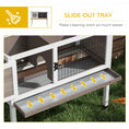 Charger l'image dans la visionneuse de la galerie, Wooden Rabbit Hutch Bunny Small Animal House with Openable Asphalt Roof, Slide-out Tray, Indoor/Outdoor, Brown