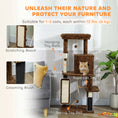Charger l'image dans la visionneuse de la galerie, Cat Tree for Large Cat Adults, 52 Inch Cat Tower for Indoor Cats w/ Scratching Posts, Cat Bed, Condo, Jumping Platforms, Toy Balls, Anti-tip Kit, Leopard Print