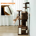 Load image into Gallery viewer, 63" Cat Tree, Cat Tower for Indoor Cats with Scratching Posts, Cat Condos, Bed, Platforms, Ramp, Toy Ball, Cat Activity Center, Light Brown