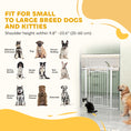 Load image into Gallery viewer, Dog Gate, 42" Extra Tall Pet Gate with Cat Door, Includes 2.8" and 5.5" Extension Kits, Pressure Mounted Stair Gate for Doorways, Hallways, Stairways, 30"-41" Width