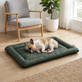 Load image into Gallery viewer, Waterproof Dog Bed, Foldable Pet Bed with Anti-Slip Bottom, Oxford Fabric, Machine Washable, Scratch Resistant Outdoor for Small Dogs and Cats, 90L x 60W x 5H cm, Green