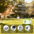 Load image into Gallery viewer, Automatic Dog Ball Launcher, Rechargeable Dog Ball Thrower with Remote Control, 3 Adjustable Distance (39ft/59ft/78ft), 6 ETPU Tennis Fetch Toys 2.5", for Medium Large Breeds, Green