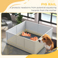 Load image into Gallery viewer, PawHut Whelping Box for Dogs with Retractable Light Stand, Waterproof Mat for Puppies with Pig Rail, Adjustable Height Door for Small, Medium & Large Breed Dogs, 49" x 48"
