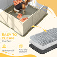 Load image into Gallery viewer, PawHut Whelping Box for Dogs with Retractable Light Stand, Waterproof Mat for Puppies with Pig Rail, Adjustable Height Door for Small, Medium & Large Breed Dogs, 49" x 48"