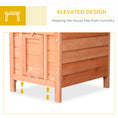 Load image into Gallery viewer, Small Wooden Rabbit Hutch Bunny Cage Guinea Pig Cage Duck House Dog House with Openable & Waterproof Roof, for Rabbits, Chickens, Ducks, Natural