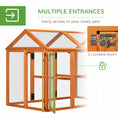 Load image into Gallery viewer, Large Chicken Run, Wooden Chicken Coop, Pet Playpen w/ Combinable Design - Orange