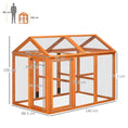 Load image into Gallery viewer, Large Chicken Run, Wooden Chicken Coop, Pet Playpen w/ Combinable Design - Orange