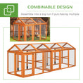 Load image into Gallery viewer, Large Chicken Run, Wooden Chicken Coop, Pet Playpen w/ Combinable Design - Orange
