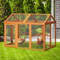Load image into Gallery viewer, Large Chicken Run, Wooden Chicken Coop, Pet Playpen w/ Combinable Design - Orange