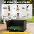 Load image into Gallery viewer, Dog Grass Pad with High Walls and Tray, Indoor Potty Tray for Puppy Training, Pee Pad Holder with Artificial Grass and Drainage for Indoor Outdoor Use, 30" x 20" x 14"