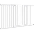 Load image into Gallery viewer, 30"-51" Baby Gate, 30"H Pet Gate with 3 Extension Kit, Auto-Close, Two-Way Open, Pressure Mounted for Stair, Doorways and Hallways, Black
