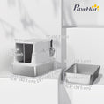 Load image into Gallery viewer, XL Stainless Steel Cat Litter Box with Lid, Extra Large Enclosed Metal Litter Box for Big Cats with Scoop, Flip Top, Easy Clean & No Odors, Non-Sticky