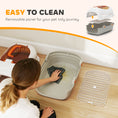 Charger l'image dans la visionneuse de la galerie, Hard-Sided Travel Pet Carrier, Plastic Dog and Cat Kennel for Small Dogs and Cats, Portable Crate with Steel Wire Door, Feed Bowl, Secure Lock for Car, Airplane, Outdoor