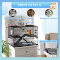 Load image into Gallery viewer, Large Hamster Cage, Gerbil Cage with Deep Glass Bottom, Tunnels, Non-Slip Ramps, Exercise Wheels, Water Bottle, Dish, 78.5 x 48.5 x 57cm