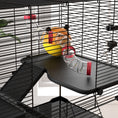 Load image into Gallery viewer, Large Hamster Cage, Gerbil Cage with Deep Glass Bottom, Tunnels, Non-Slip Ramps, Exercise Wheels, Water Bottle, Dish, 78.5 x 48.5 x 57cm