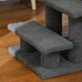 Load image into Gallery viewer, 4-Step Multi-Level Carpeted Cat Scratching Post Pet Stairs, Dark Grey