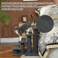 Load image into Gallery viewer, 4-Step Multi-Level Carpeted Cat Scratching Post Pet Stairs, Dark Grey