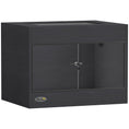 Load image into Gallery viewer, Reptile Terrarium, High-Strength Reptile Vivarium with Sliding Glass Doors, Secure Lock and Top Ventilation, Tarantula Enclosure for Bearded Dragon, Snake and Gecko, 60 x 45 x 45 cm, Black
