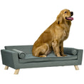 Load image into Gallery viewer, PawHut 39" Dog Couch with Removable Pillows, Foam Pet Sofa, Cat Sofa with Removable Washable Cushion & Water-Resistant Fabric, Dog Sofa for Medium and Large Dogs, Gray