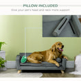 Load image into Gallery viewer, PawHut 39" Dog Couch with Removable Pillows, Foam Pet Sofa, Cat Sofa with Removable Washable Cushion & Water-Resistant Fabric, Dog Sofa for Medium and Large Dogs, Gray