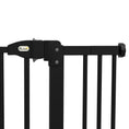 Load image into Gallery viewer, Pressure Fit Dog Stair Gate No Drilling Safety Gate Auto Close for Doorways, Hallways, 74-100cm Adjustable, 78cm Tall, Black