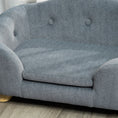 Load image into Gallery viewer, PawHut Dog Sofa, Pet Bed for Mini Dogs, Cat Dog Couch with Washable and Removable Cushion, Waterproof Cover, Gray