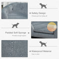 Load image into Gallery viewer, PawHut Dog Sofa, Pet Bed for Mini Dogs, Cat Dog Couch with Washable and Removable Cushion, Waterproof Cover, Gray