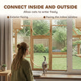 Load image into Gallery viewer, Catio Outdoor Cat Enclosure Window, Outdoor Cat House with Weather Protection Roof for Multiple Kitties, Wooden Frame, Shelves & Bridges, 118" x 37.5" x 74", Yellow